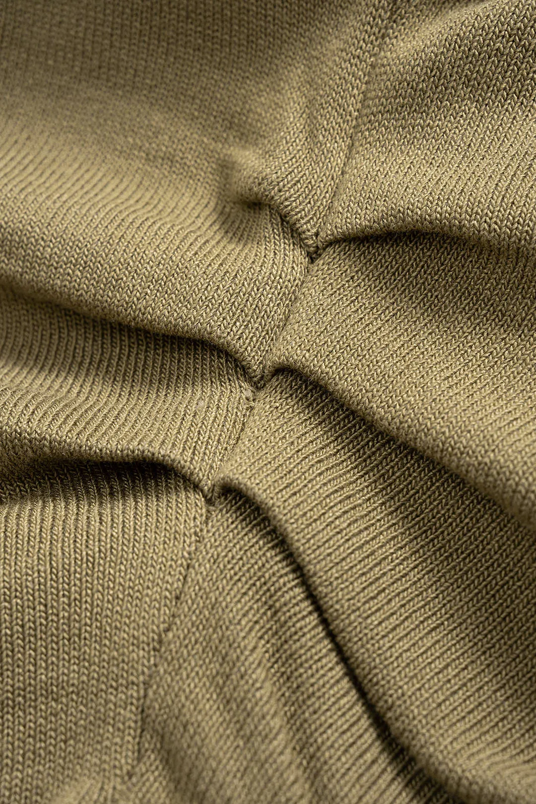 Knit Round Neck Ruched Metallic Decor Long-Sleeve Top sold by Micas product image thumbnail 3