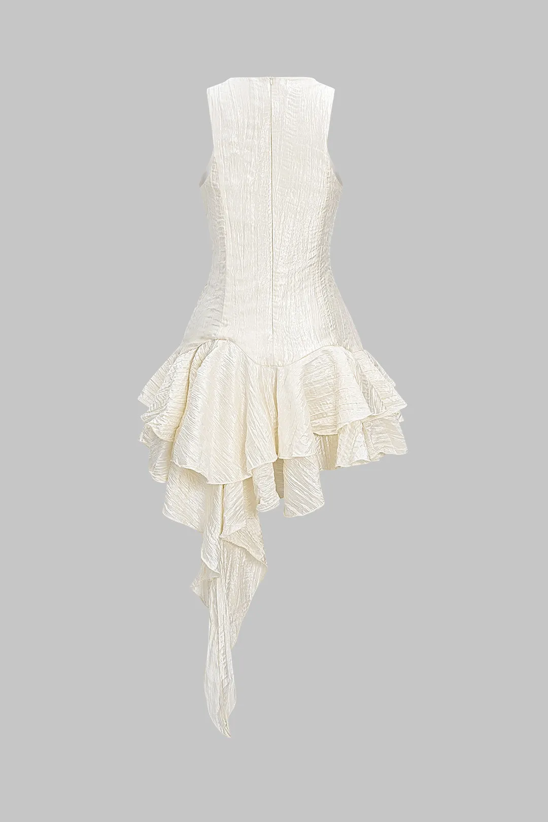 Ribbed Ruffle Zipper Sleeveless sold by Micas product image thumbnail 2