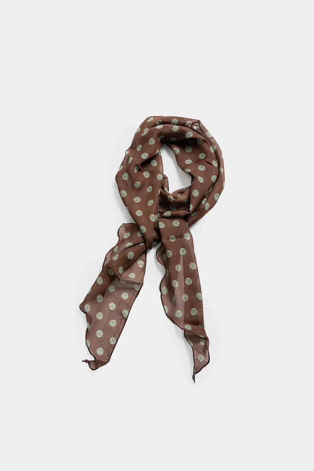 Polka Dot Irregular Edge Silk sold by Micas