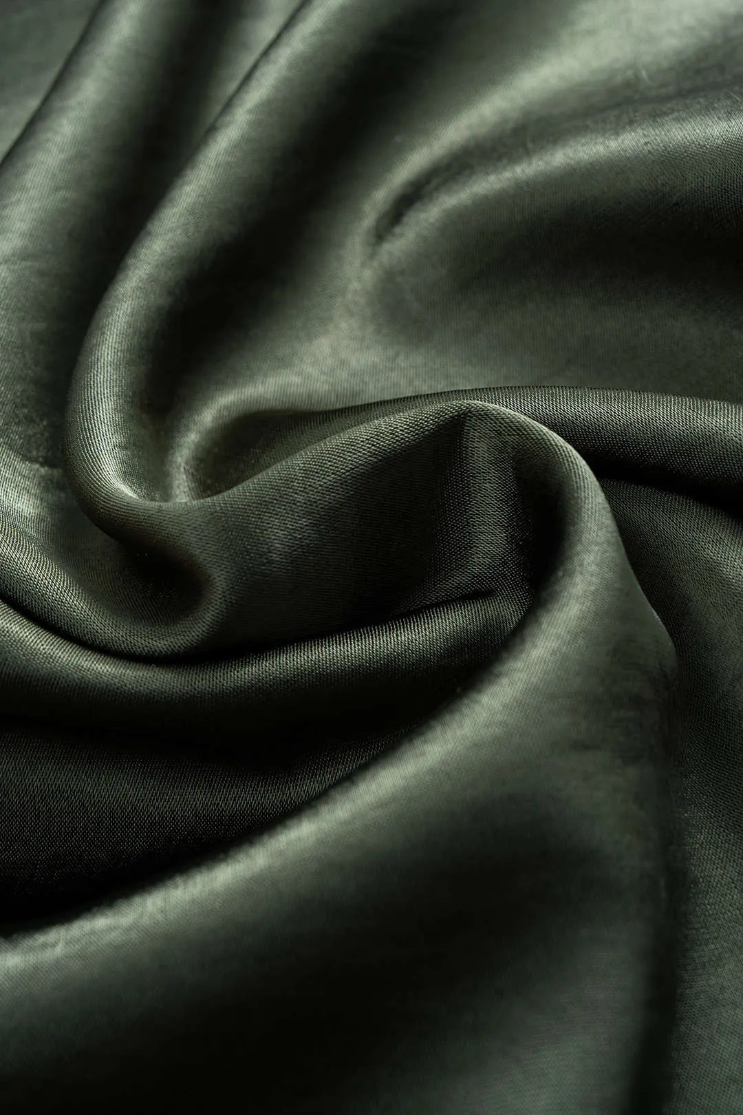 Satin Asymmetrical Ruched Metallic Decor Long Sleeve Midi Dress sold by Micas product image thumbnail 4