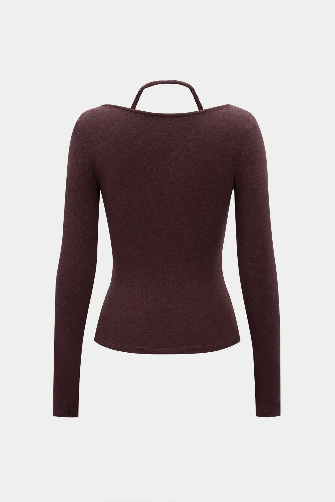 Halter Neck Long-Sleeve Top sold by Micas product image thumbnail 2