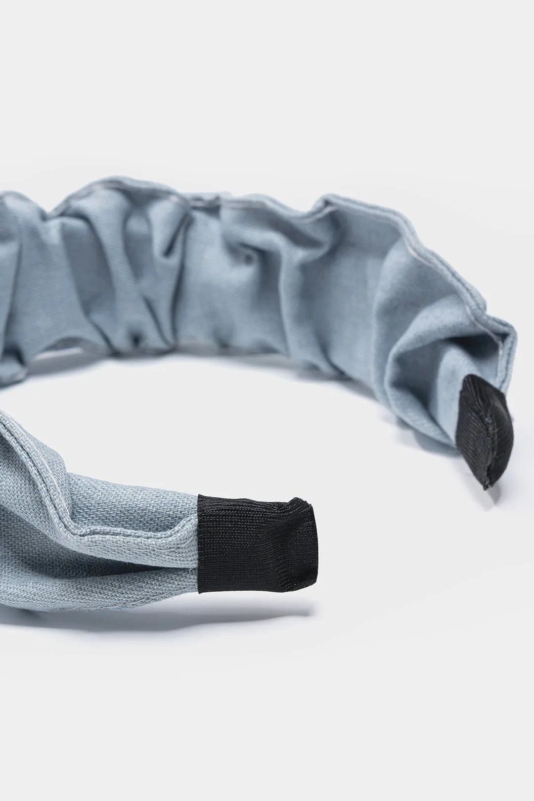 Denim Wrinkled Wide Brim Headband sold by Micas product image thumbnail 4