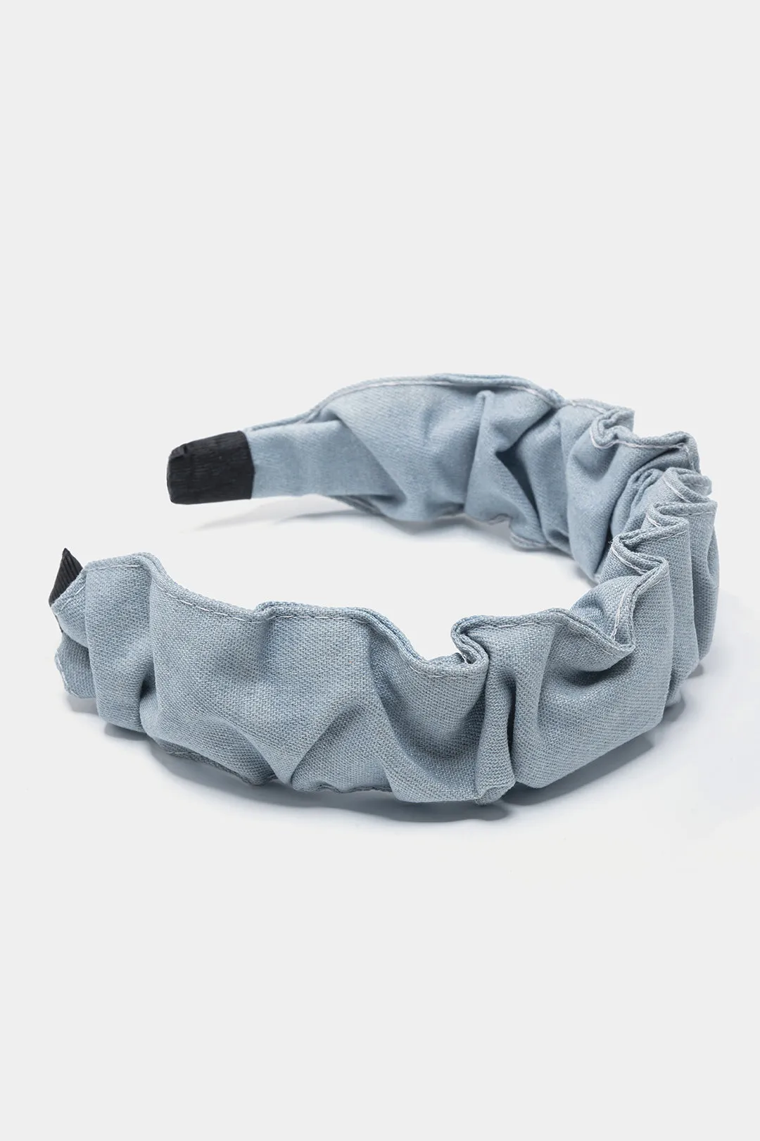 Denim Wrinkled Wide Brim Headband sold by Micas product image thumbnail 2