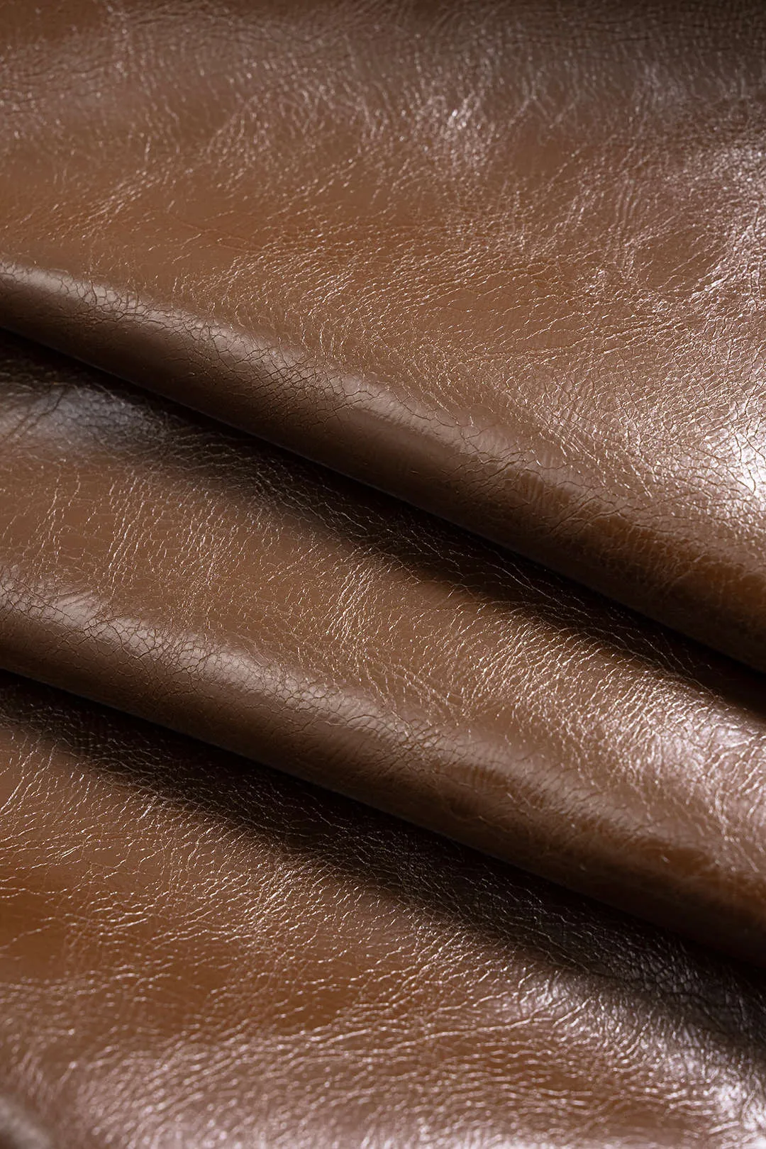 Faux Leather Patchwork Ruched Zipper Short-Sleeve Top sold by Micas product image thumbnail 4