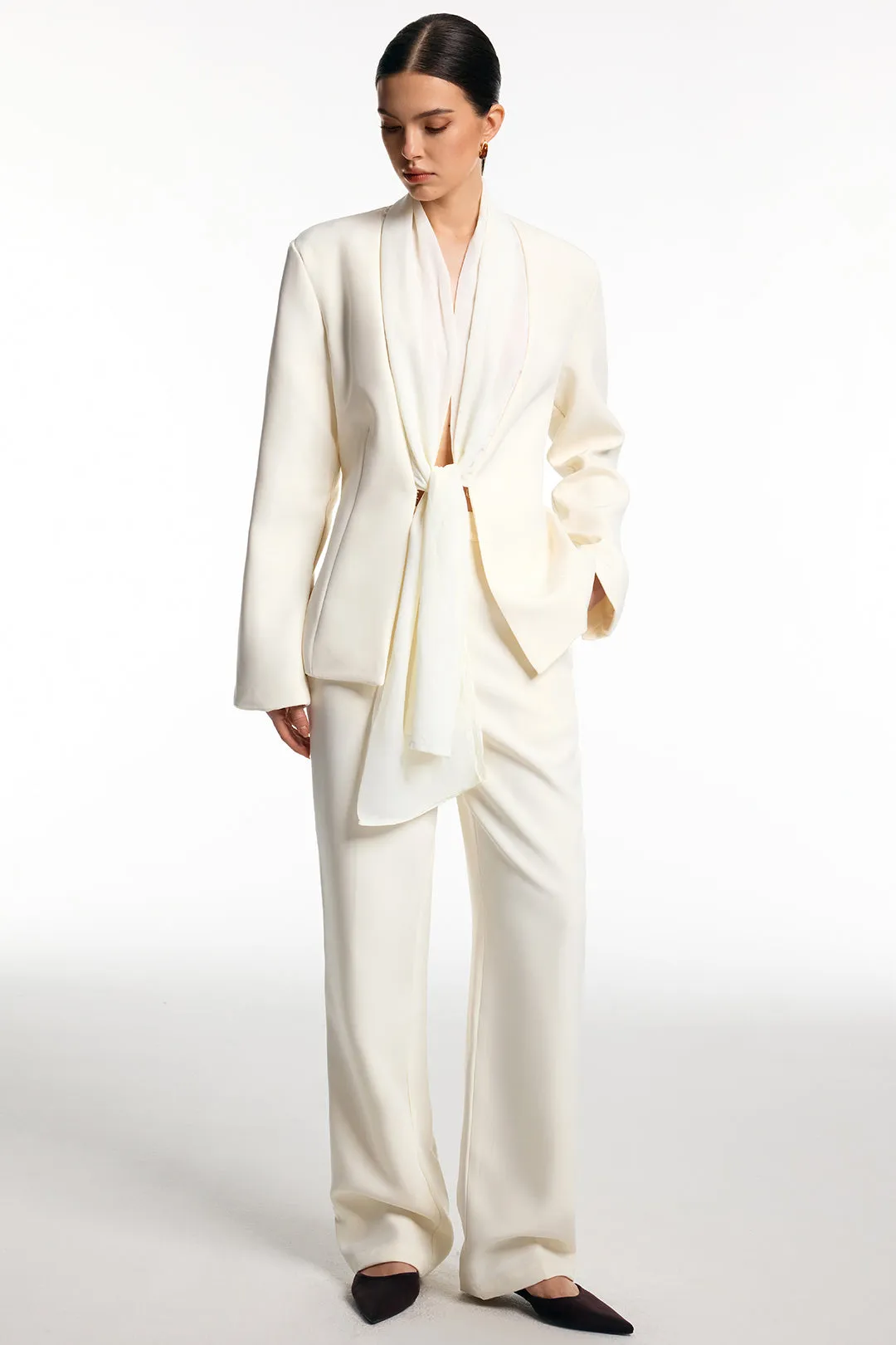 Solid Pocket Straight Leg Trousers sold by Micas product image thumbnail 3