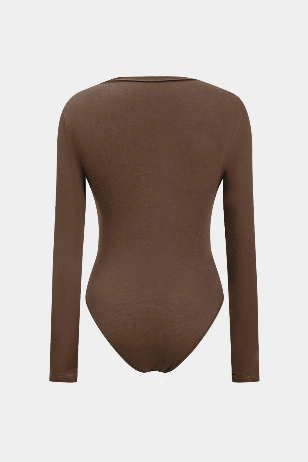 Ruched Round Neck Long Sleeve Bodysuit sold by Micas product image thumbnail 2