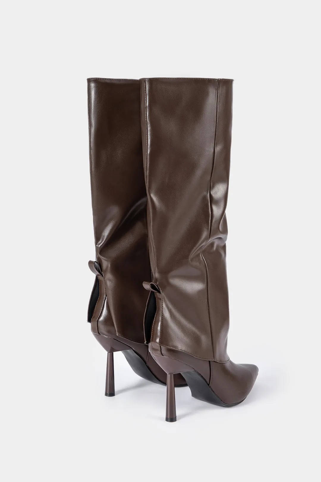 Leather Pointed Toe Mid-Calf Boots sold by Micas product image thumbnail 2