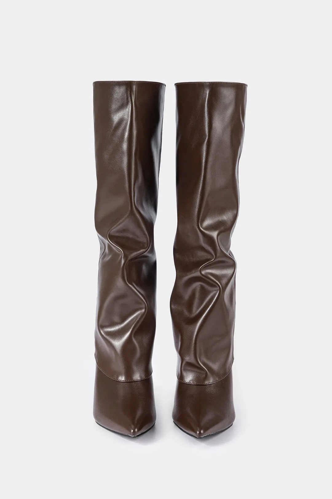 Leather Pointed Toe Mid-Calf Boots sold by Micas product image thumbnail 3