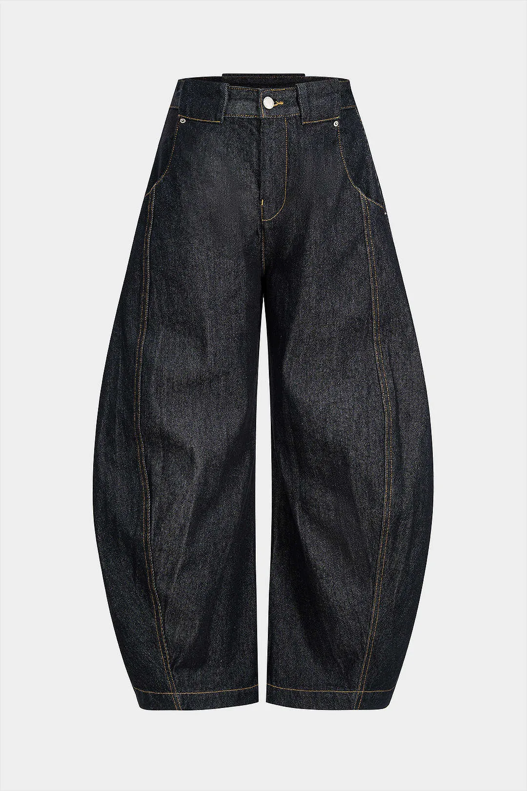 Denim Zipper Pocket Barrel Jeans sold by Micas product image thumbnail 5