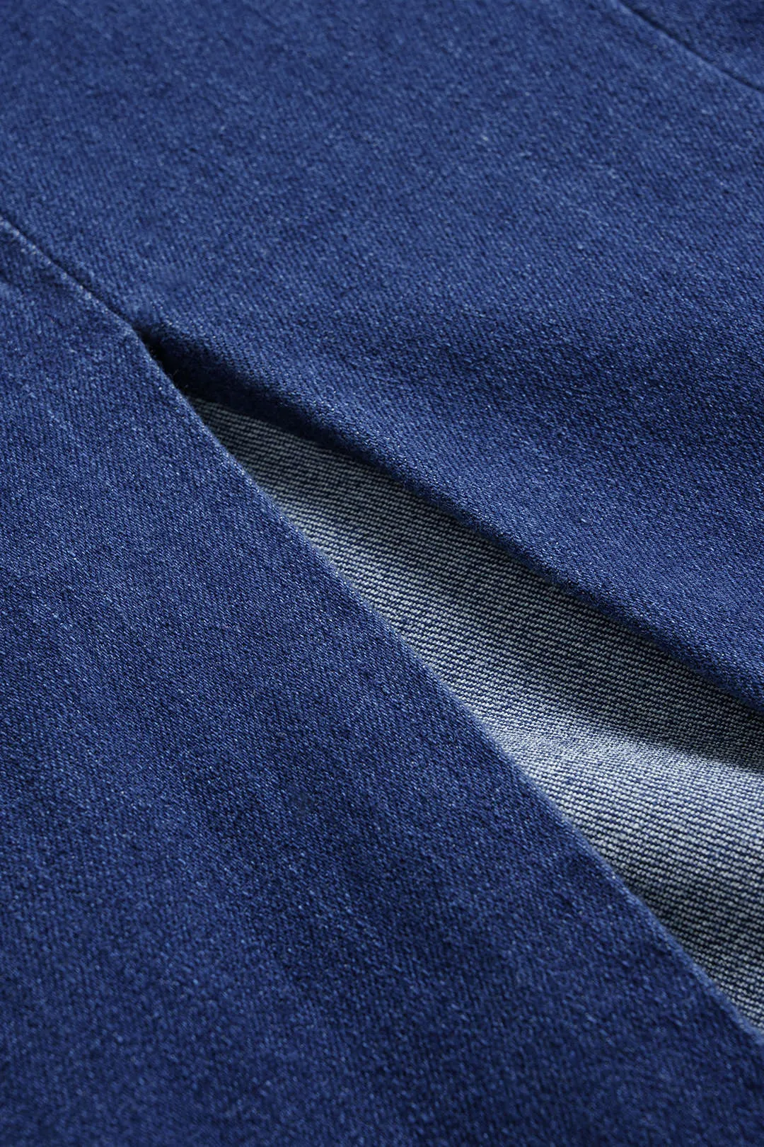 Denim Backless Zipper Sleeveless Dress sold by Micas product image thumbnail 4