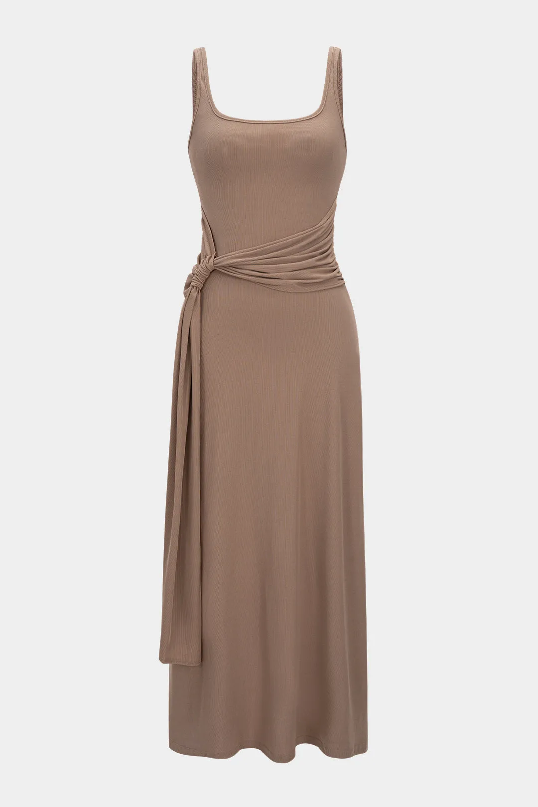 Strappy Square Neck Ruched Sleeveless Maxi Dress sold by Micas product image thumbnail 3