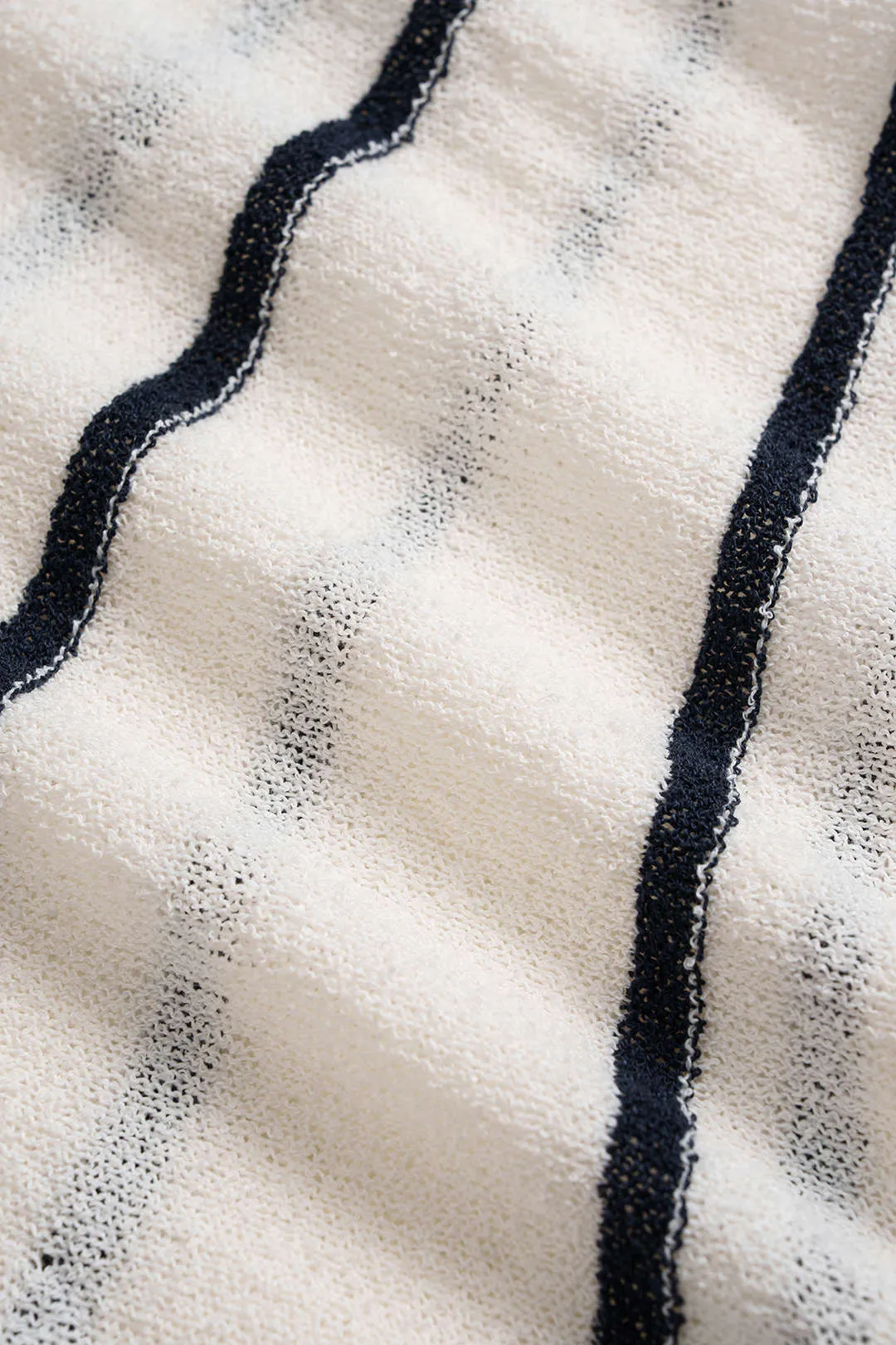 Stripes Contrast Sleeveless Midi Dress sold by Micas product image thumbnail 3