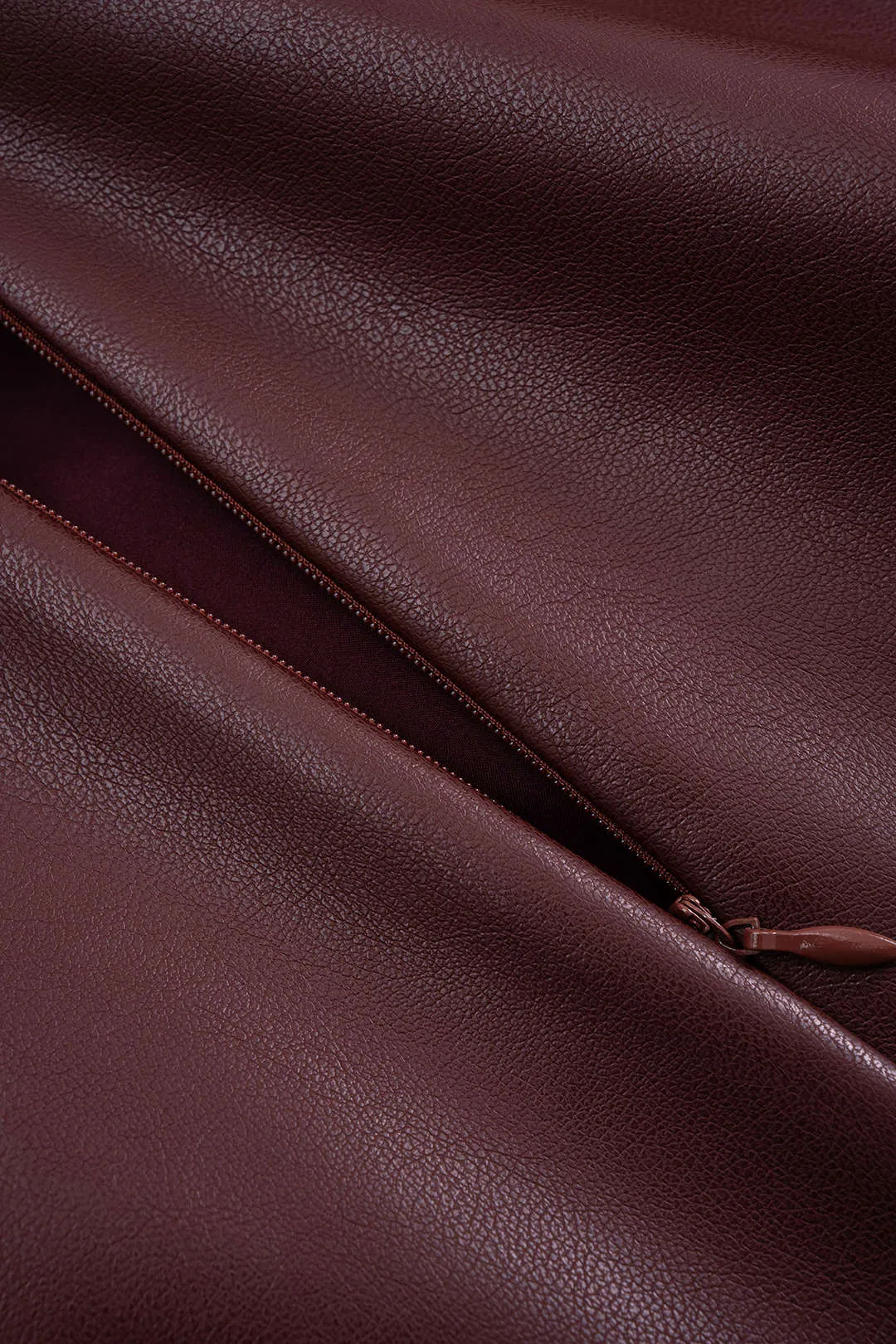 Faux Leather Metallic Pleated Ruffle Skirt sold by Micas product image thumbnail 5