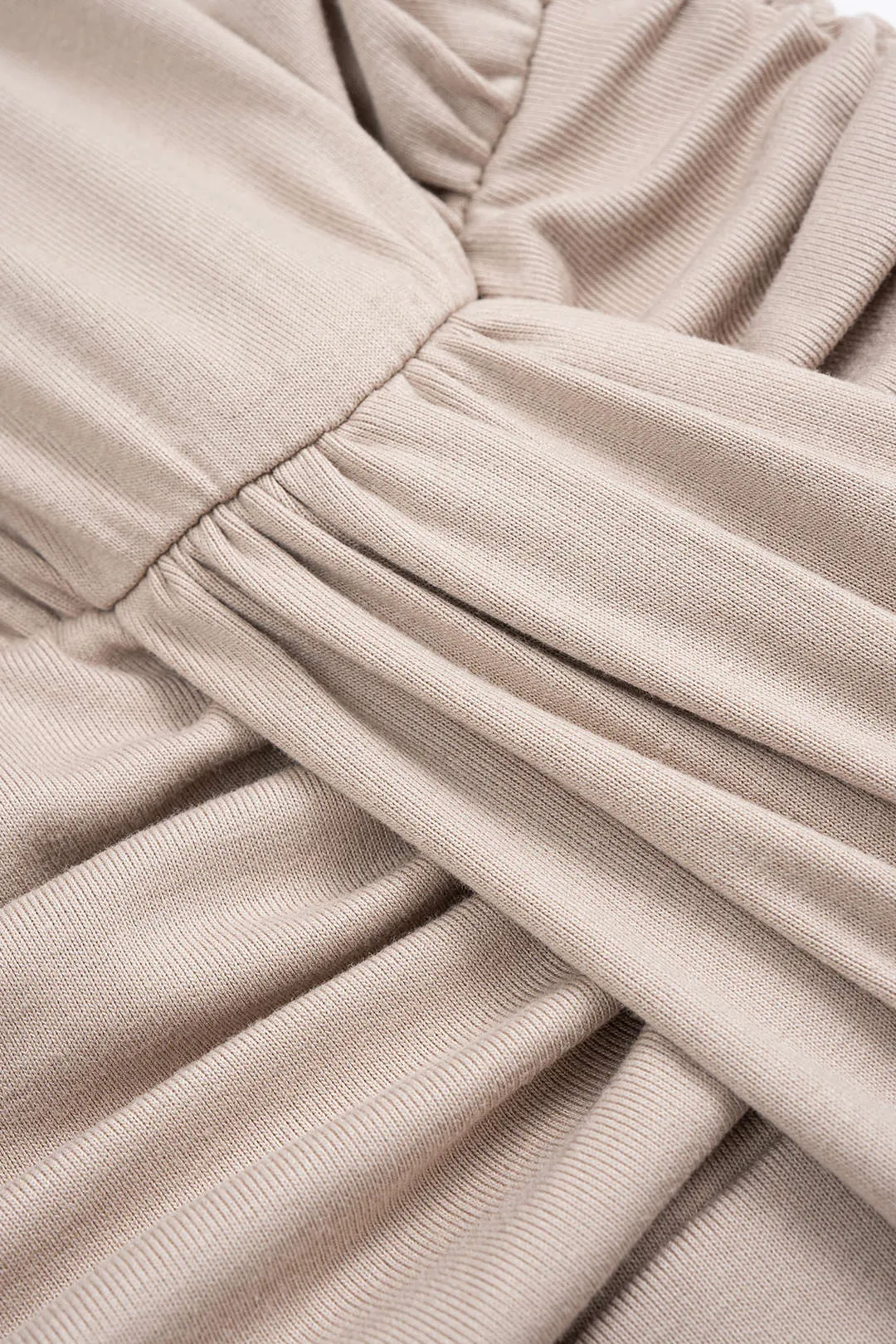 Ruched Backless Long Sleeve Maxi Dress sold by Micas product image thumbnail 5