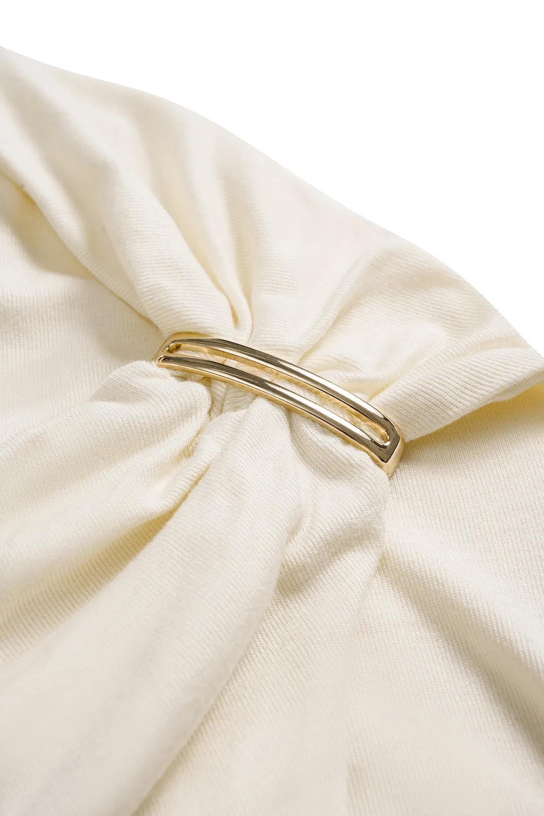 Off Shoulder Ruched Short Sleeve T-Shirt sold by Micas product image thumbnail 4