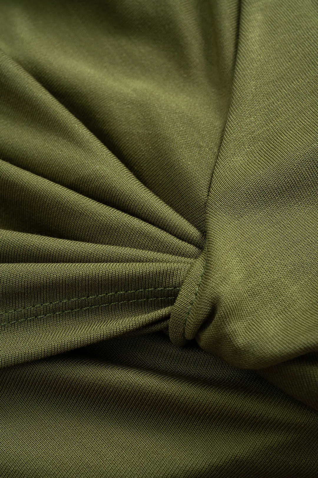 Asymmetrical Twist Knot Tank Top And High Waist Trousers Set sold by Micas product image thumbnail 3