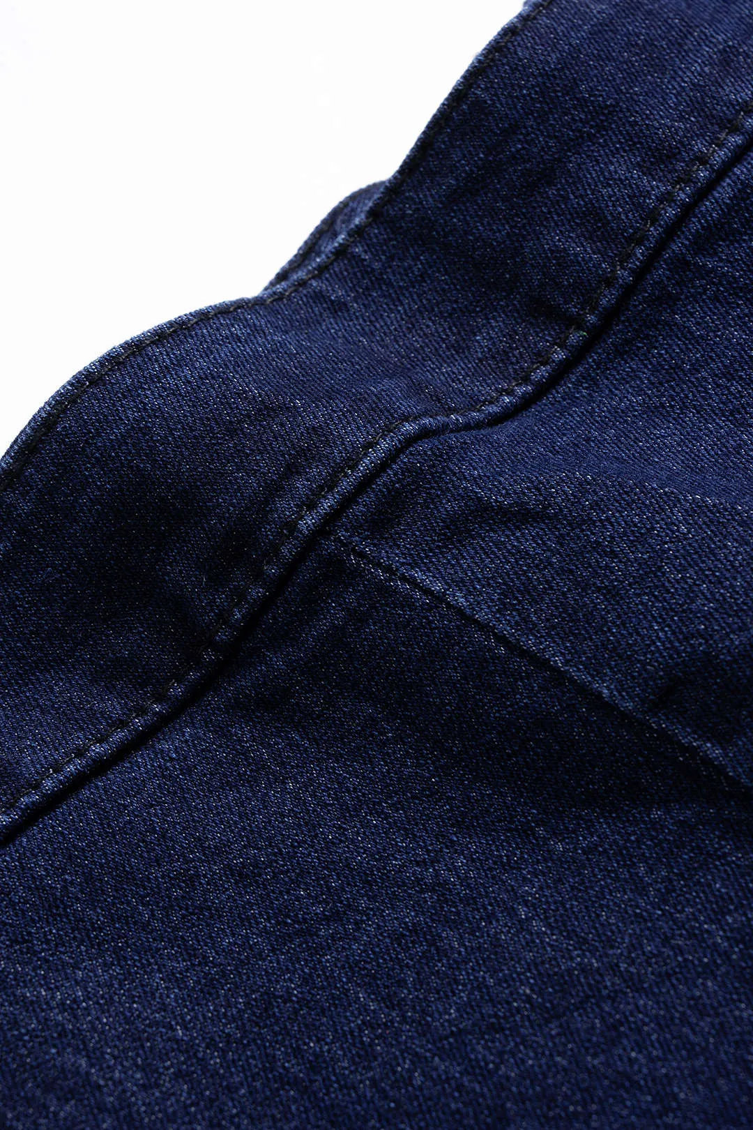 Denim Metallic Decor Tank Top And Zipper Jeans Suit sold by Micas product image thumbnail 4