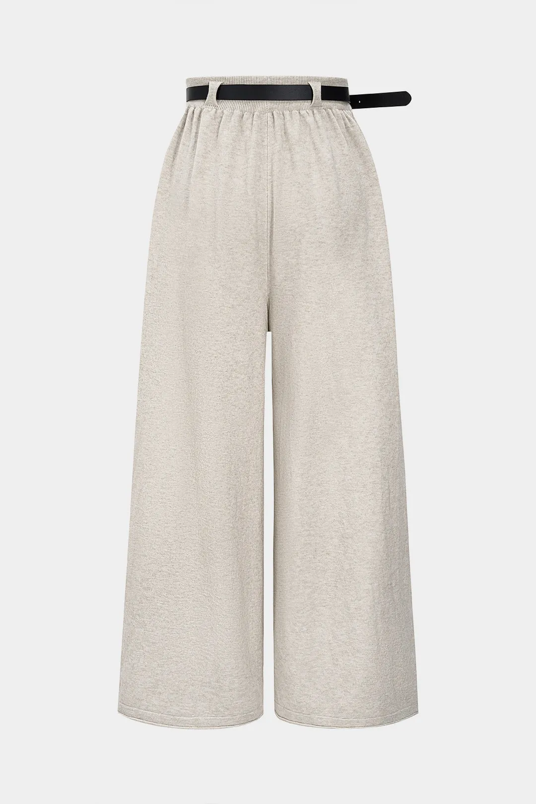 Knit Belted Wide Leg Trousers sold by Micas product image thumbnail 2