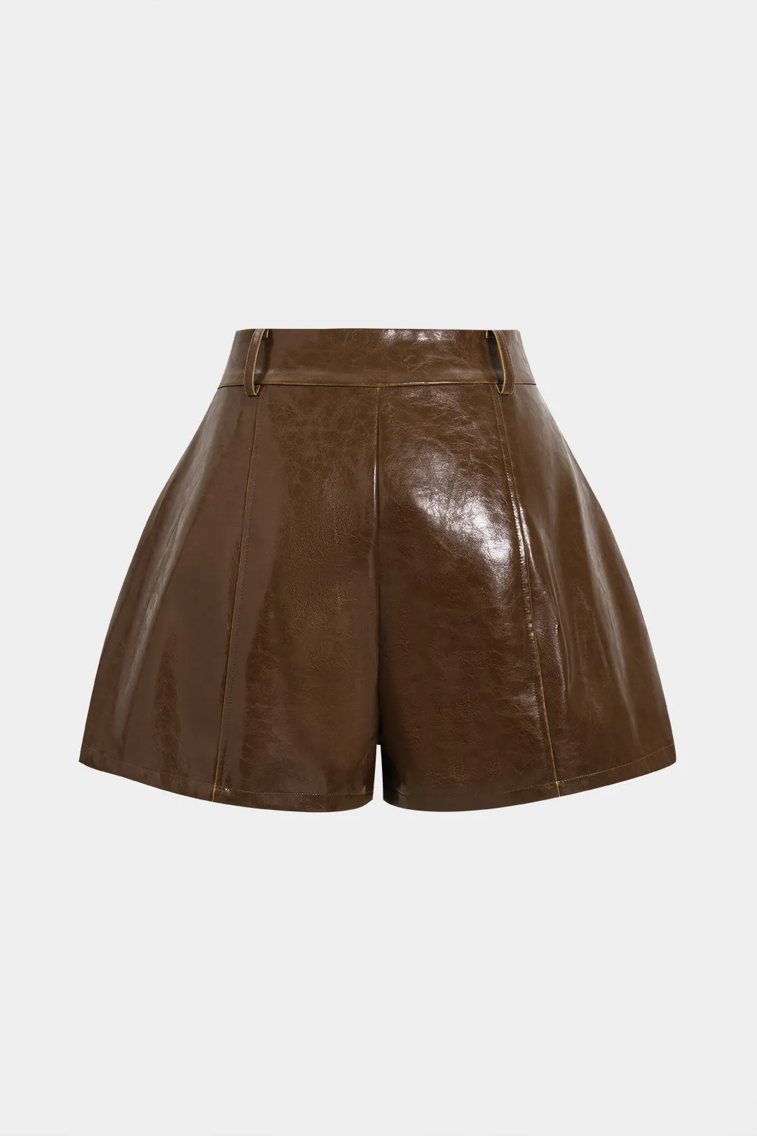 Faux Leather High Waist Shorts sold by Micas product image thumbnail 2