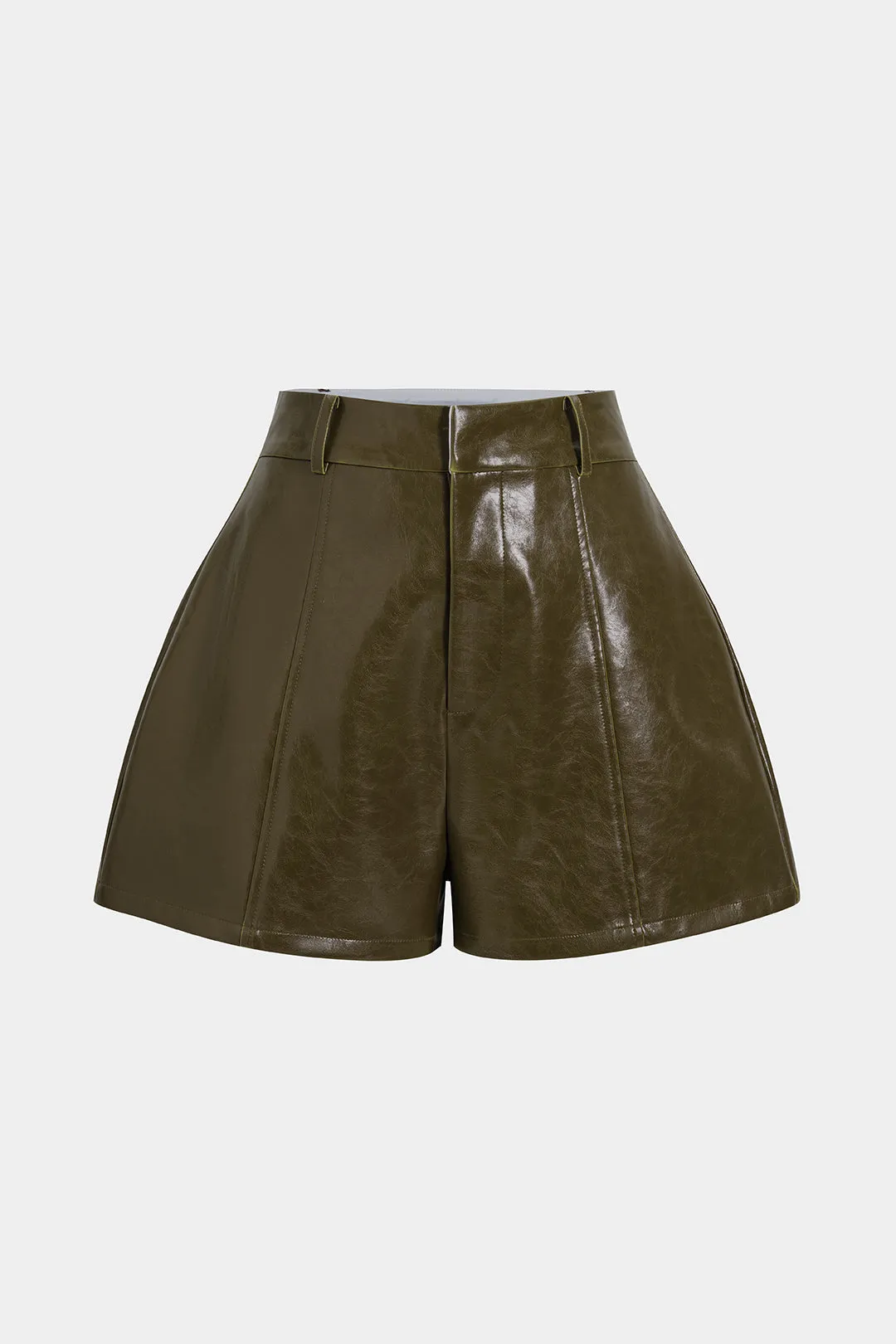 Faux Leather High Waist Shorts sold by Micas product image thumbnail 4