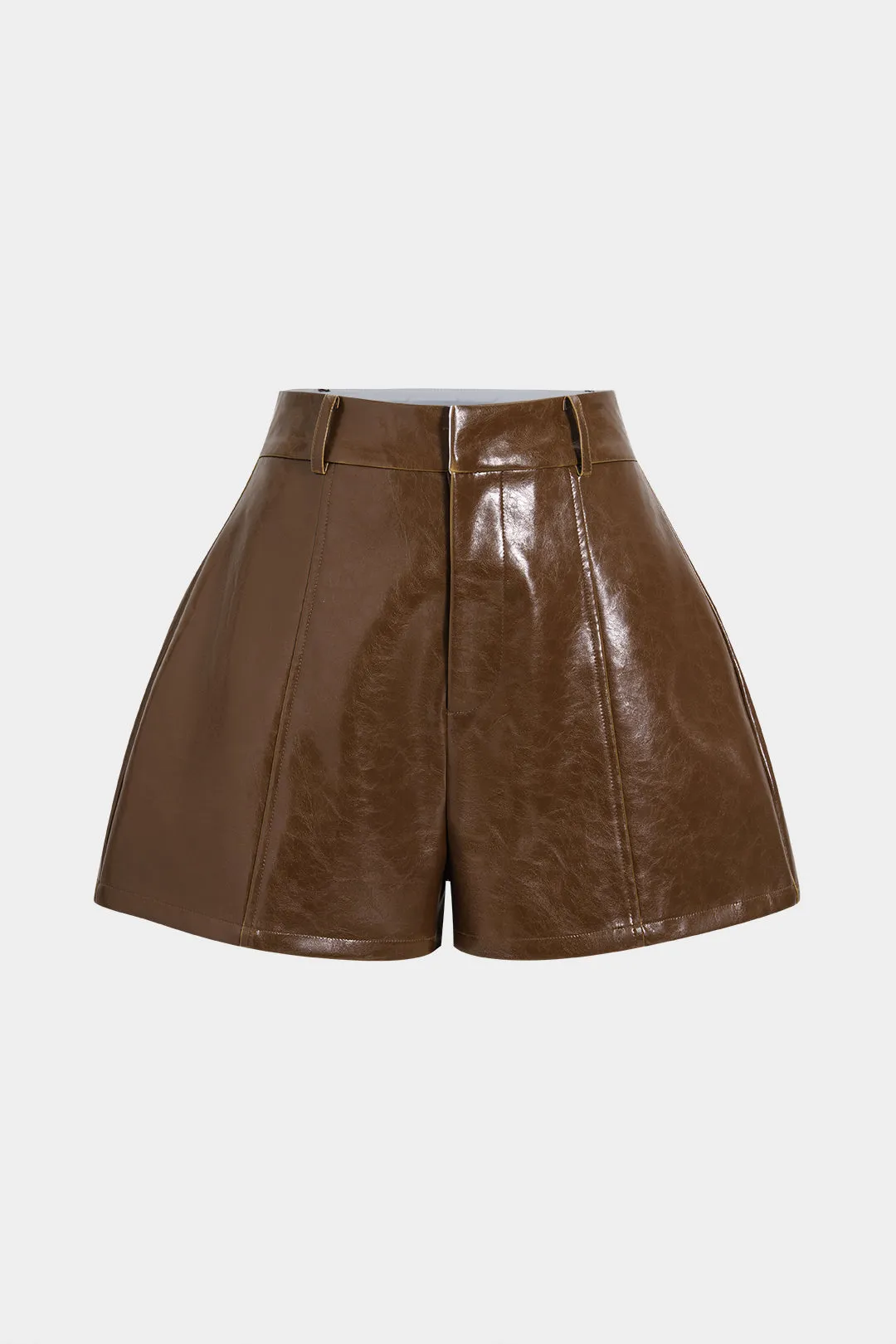 Faux Leather High Waist Shorts sold by Micas