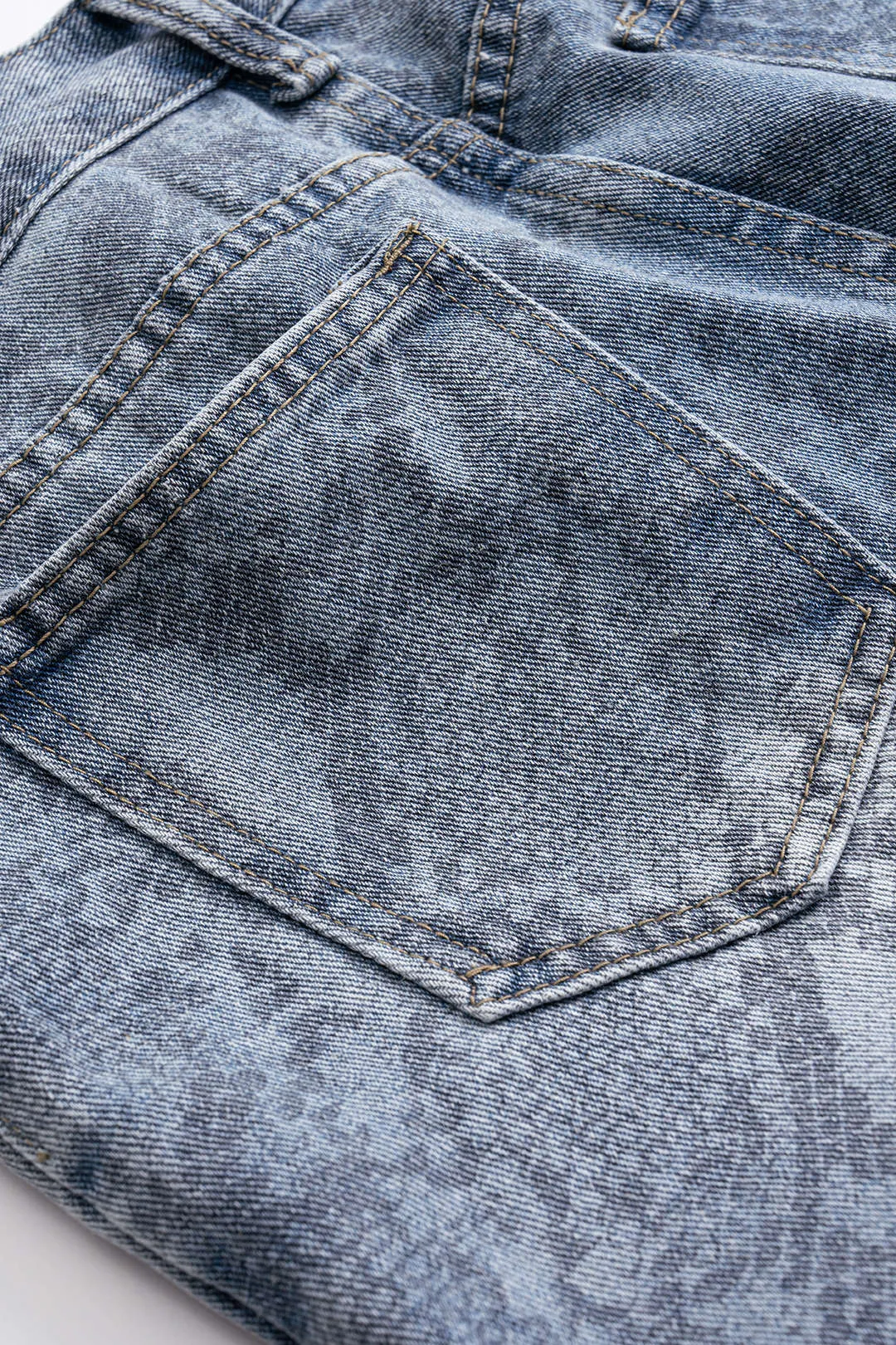 Denim Snake Skin Print Straight Leg Jeans sold by Micas product image thumbnail 5