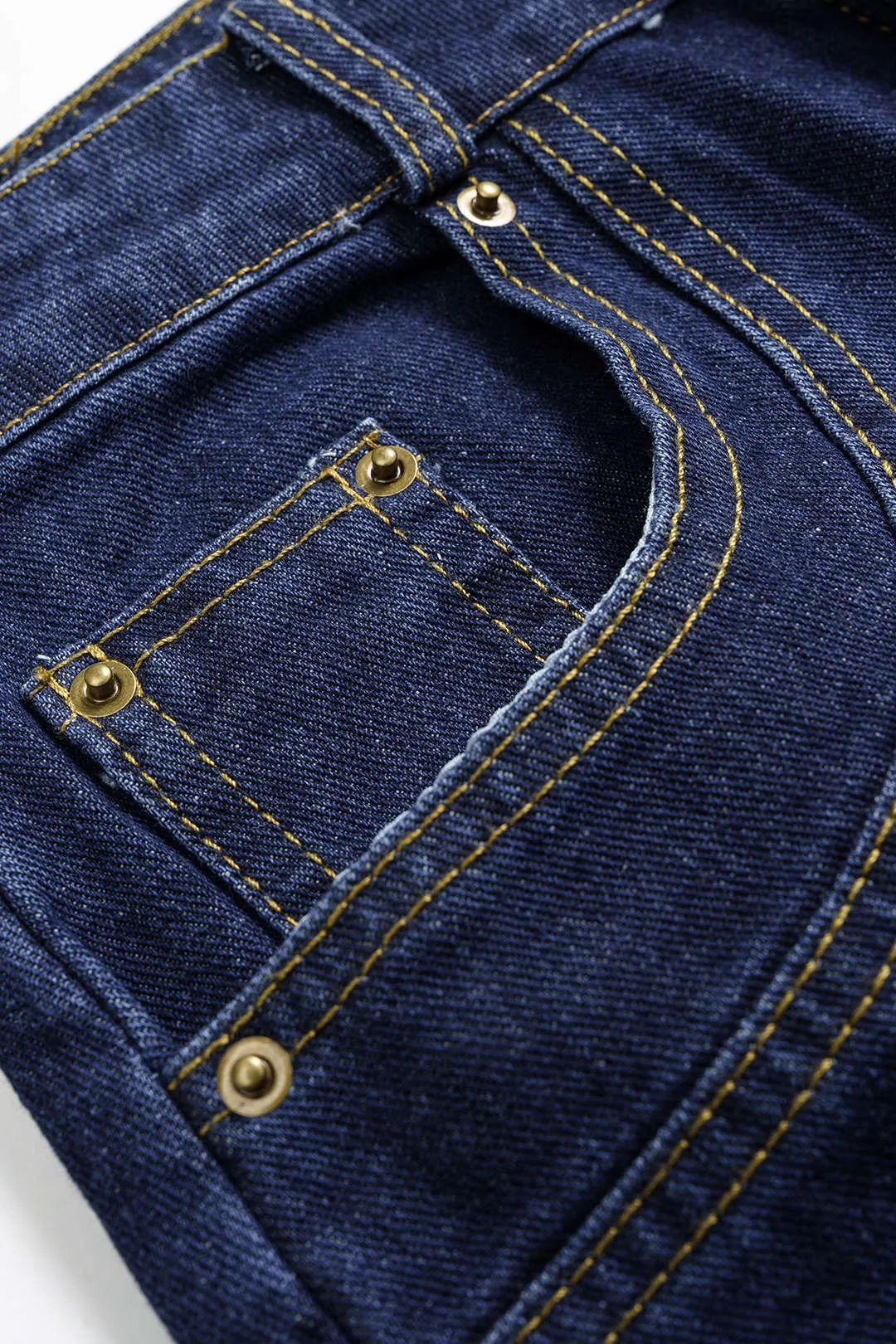 Denim Button Tank Top And High Waist Straight Leg Jeans Set sold by Micas product image thumbnail 5