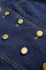 Denim Button Tank Top And High Waist Straight Leg Jeans Set sold by Micas