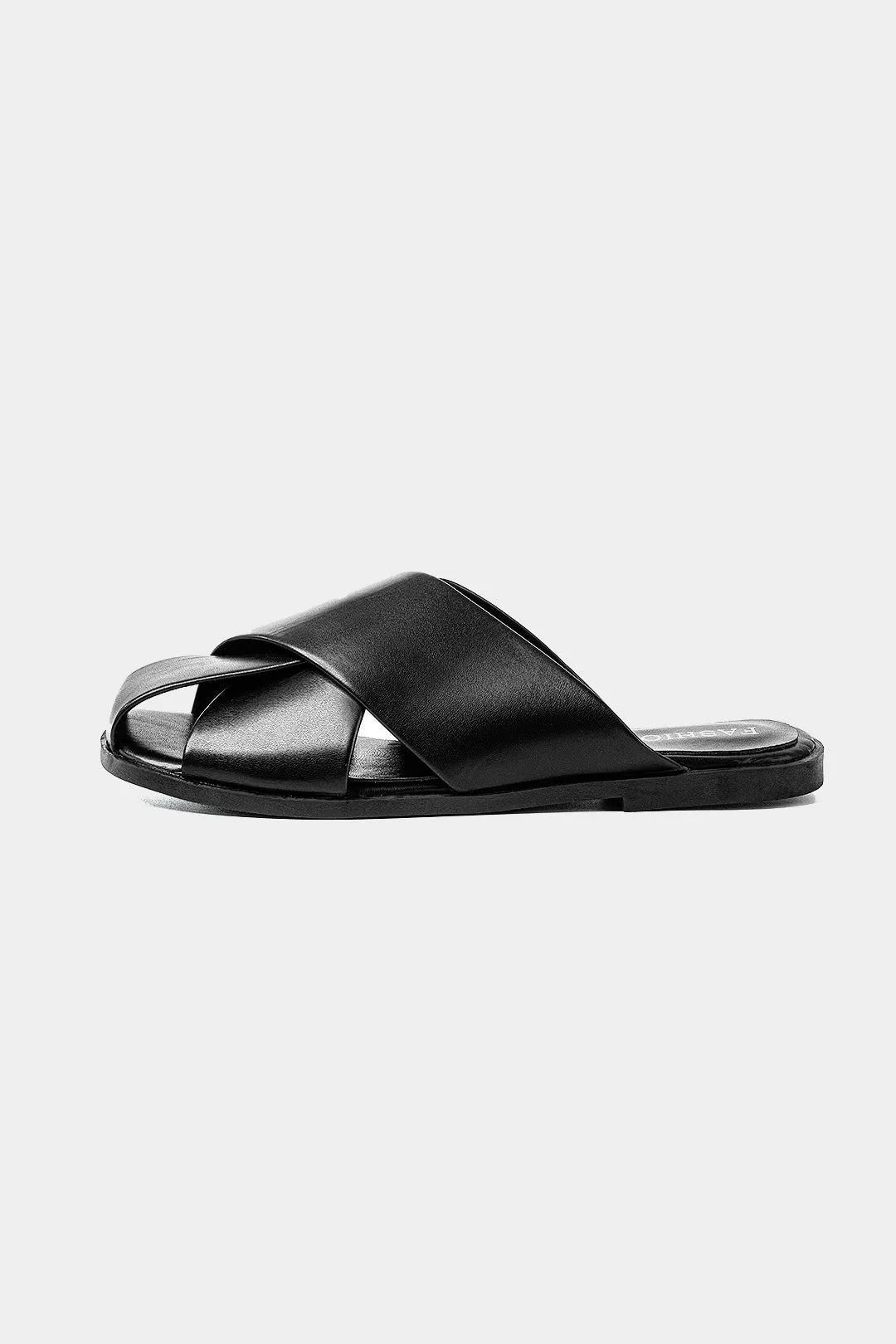 Leather Crossed Square Toe Flats sold by Micas product image thumbnail 3