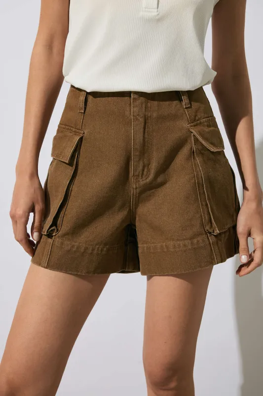 Denim Pocket Low Waist Shorts sold by Micas