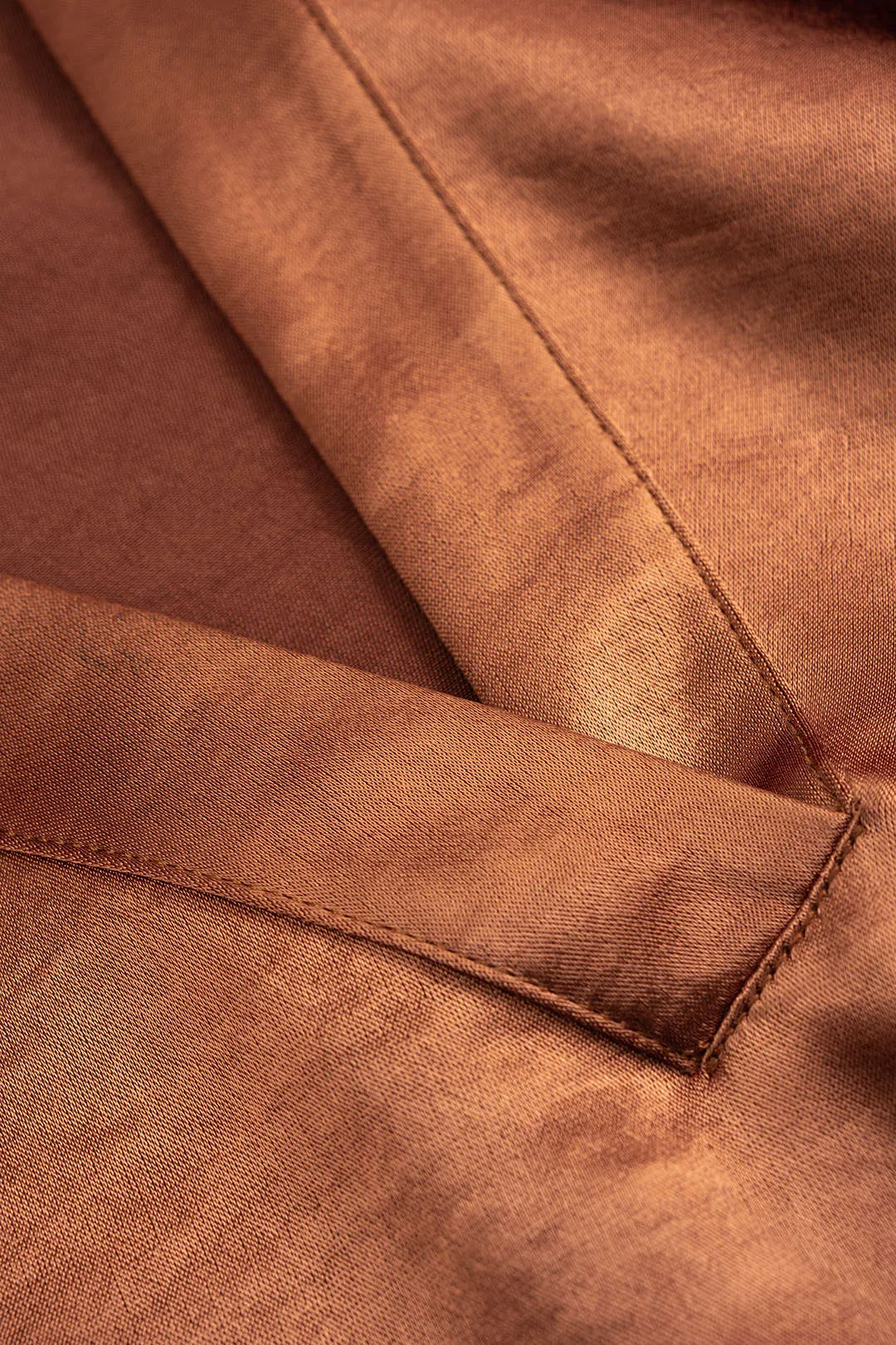 Satin Ruched V-Neck Long Sleeve Mini Dress sold by Micas product image thumbnail 4