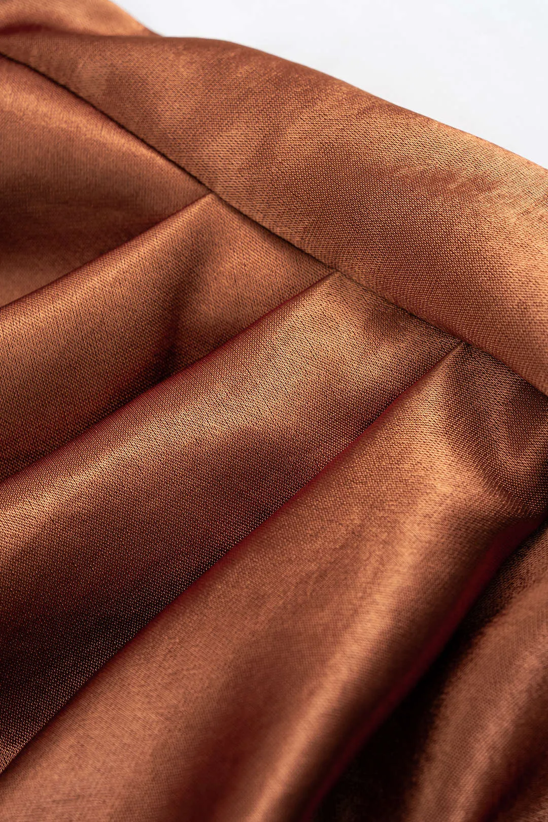 Satin Ruched V-Neck Long Sleeve Mini Dress sold by Micas product image thumbnail 3