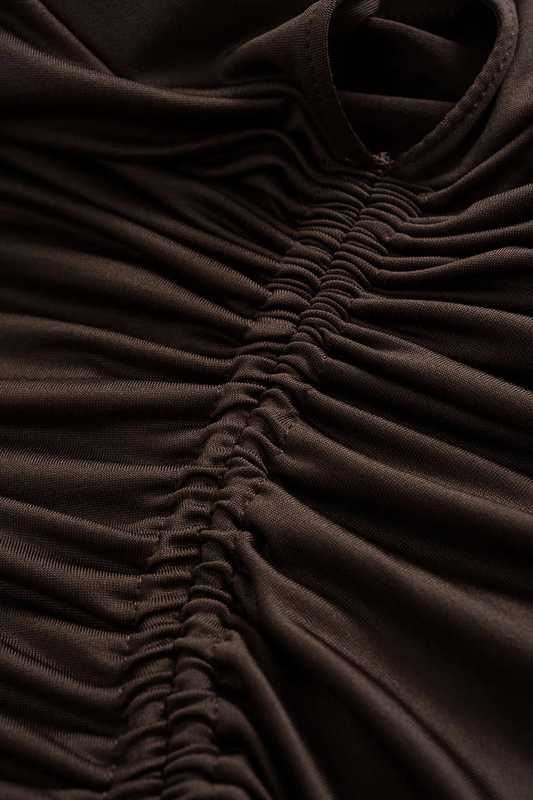 Ruched Drawstring Hooded Long-Sleeve Top sold by Micas product image thumbnail 3