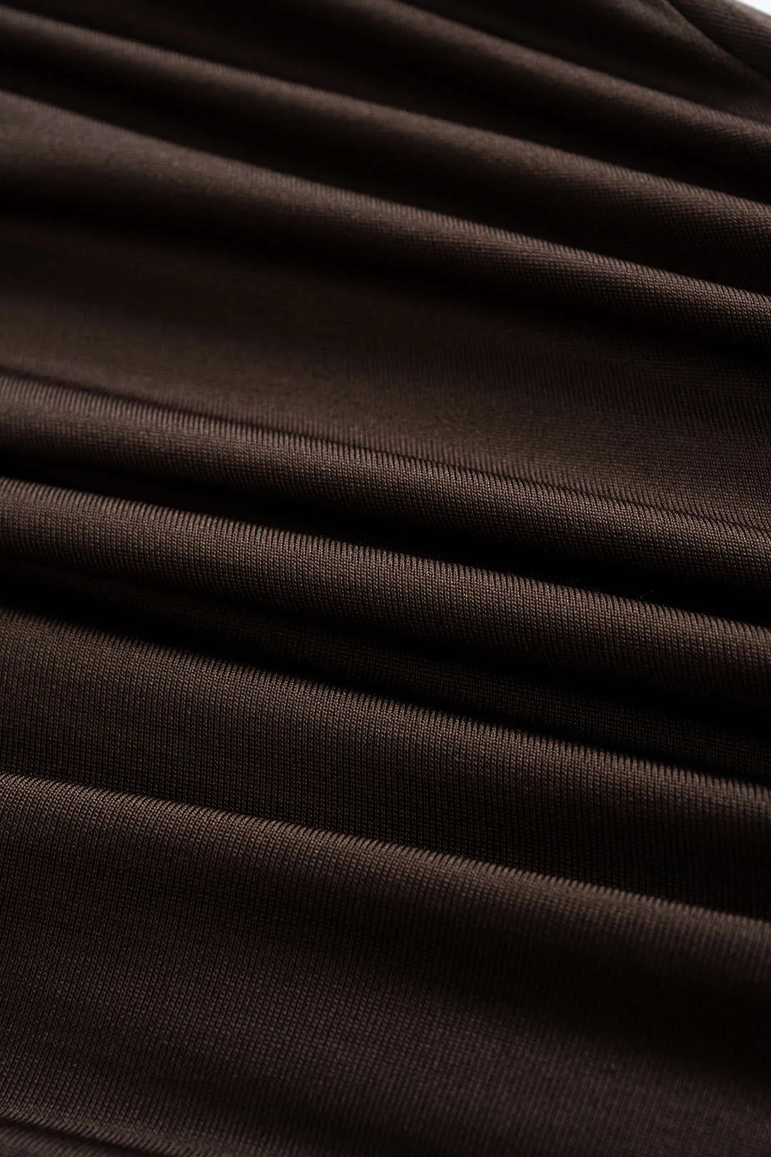 Ruched Drawstring Hooded Long-Sleeve Top sold by Micas product image thumbnail 4