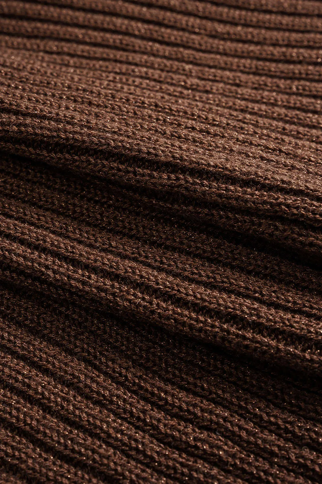 Knit Ruched Asymmetrical High Slit Skirt sold by Micas product image thumbnail 4