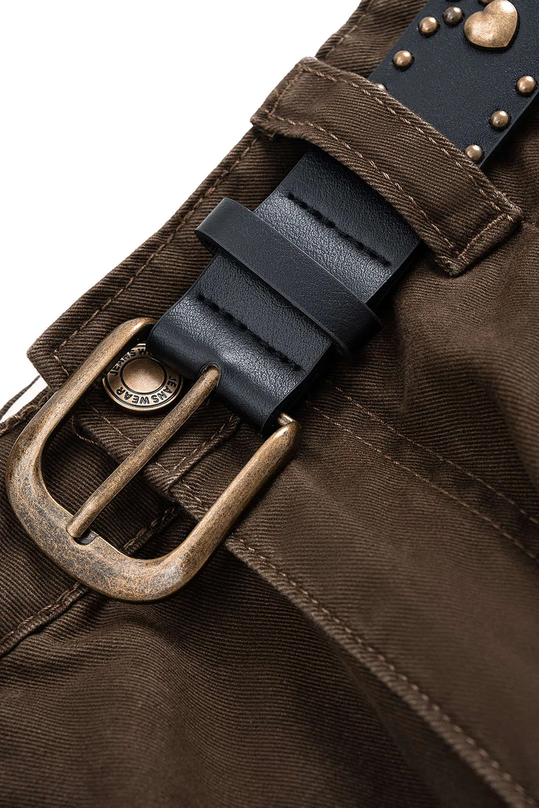 Belted Pocket Ruched Barrel Trousers sold by Micas product image thumbnail 3