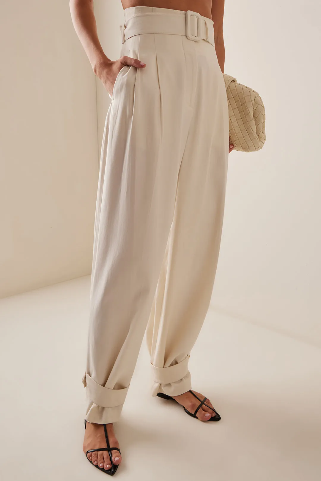 Zipper Pocket Belted Trousers sold by Micas product image thumbnail 3