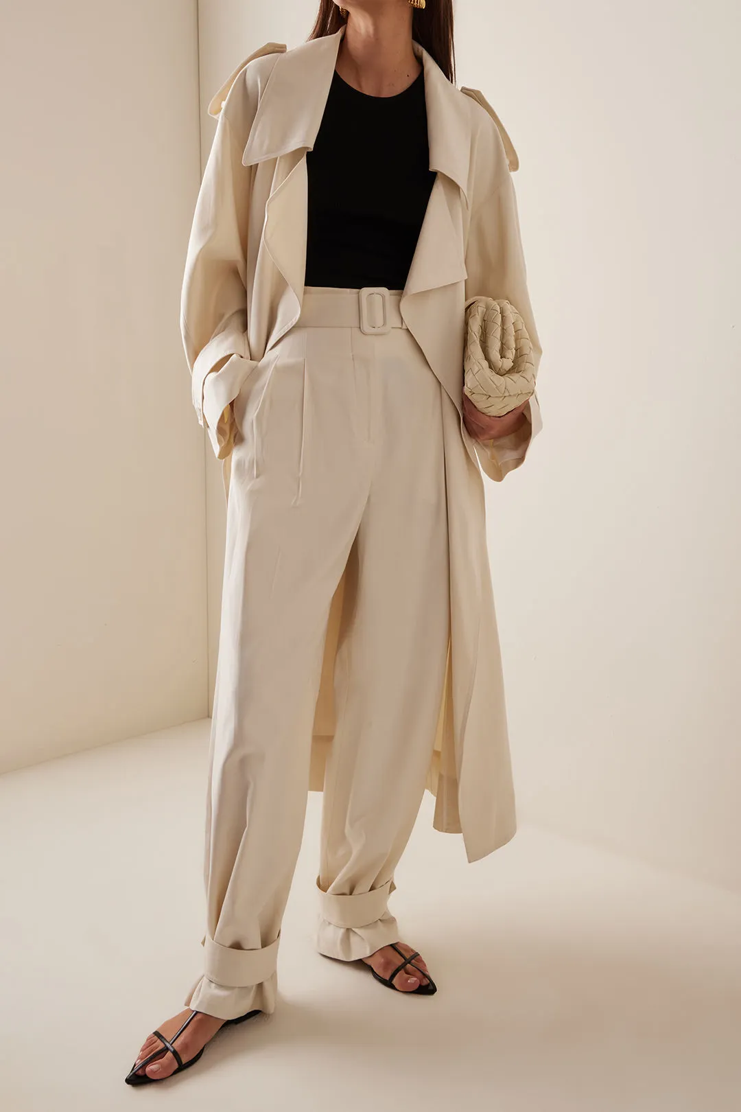 Zipper Pocket Belted Trousers sold by Micas