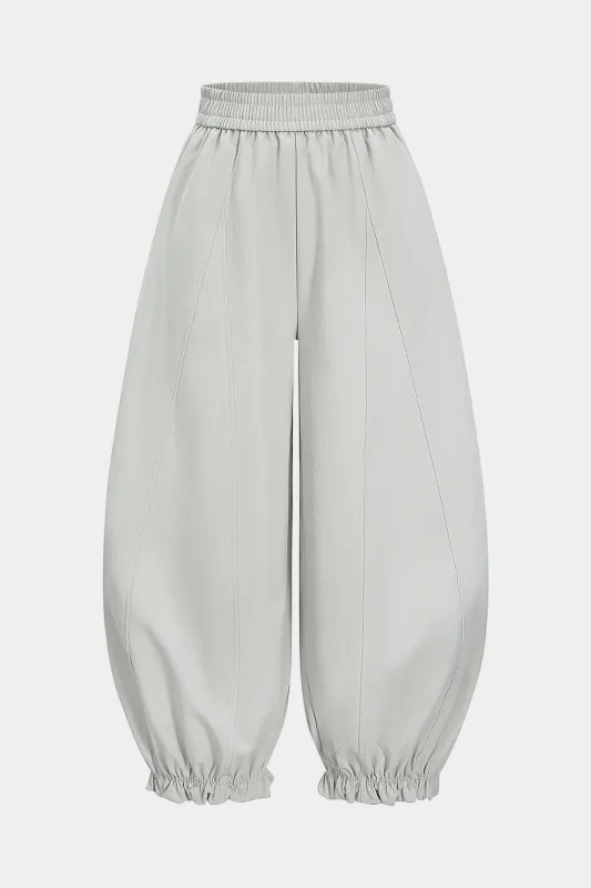 Shirred Waistband Scallop Edge Trousers sold by Micas