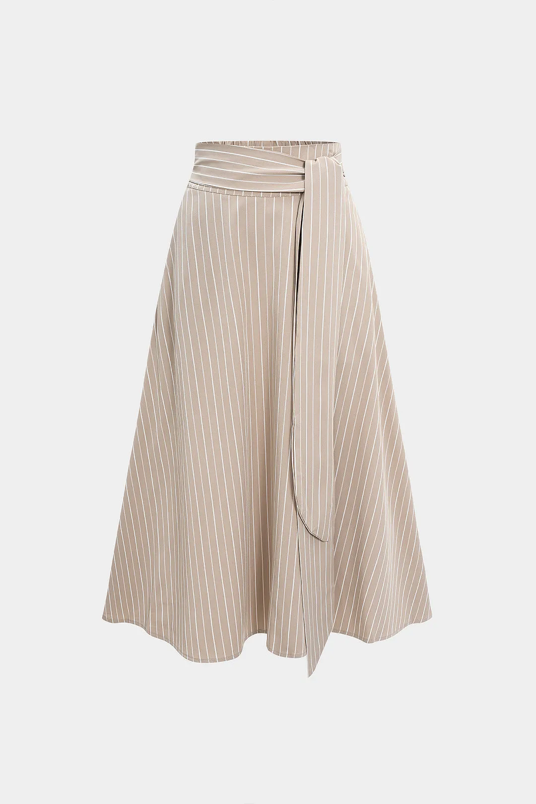 Stripes Print High Waist Tie-Up Skirt sold by Micas product image thumbnail 5
