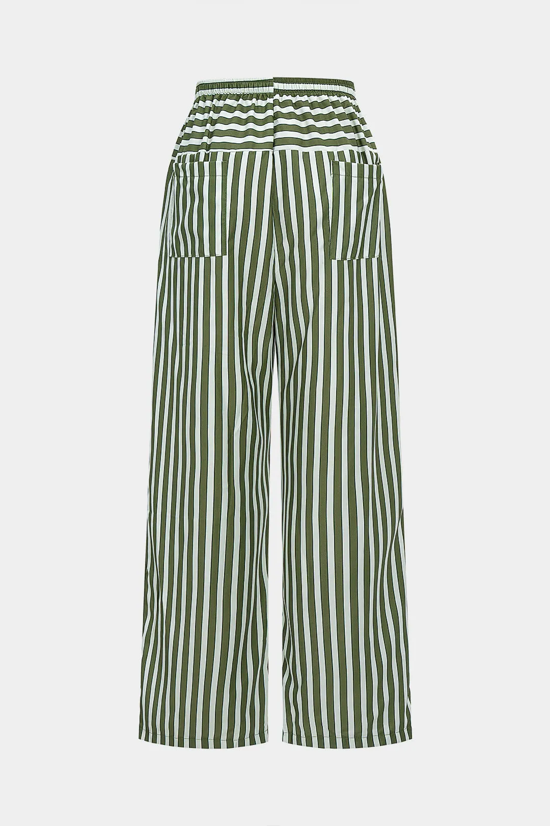 Stripes Print Tie-Up Wide Leg Trousers sold by Micas product image thumbnail 2