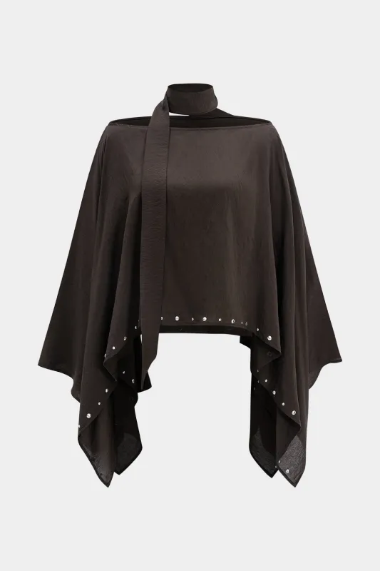 Batwing Sleeve With Scarf Top sold by Micas