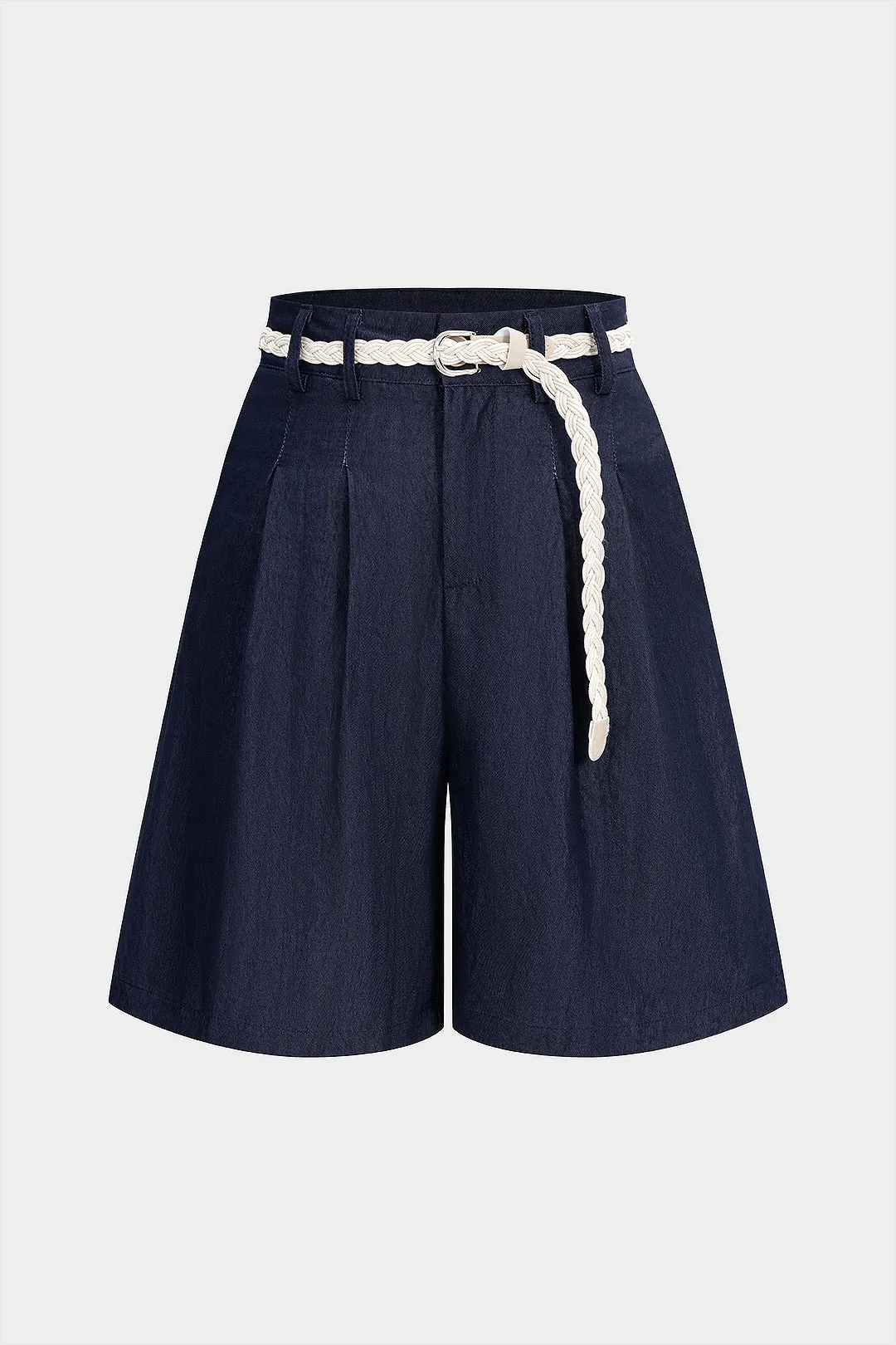 High Waist Ruched Belted Shorts sold by Micas