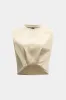 Satin Ruched Tank Top sold by Micas