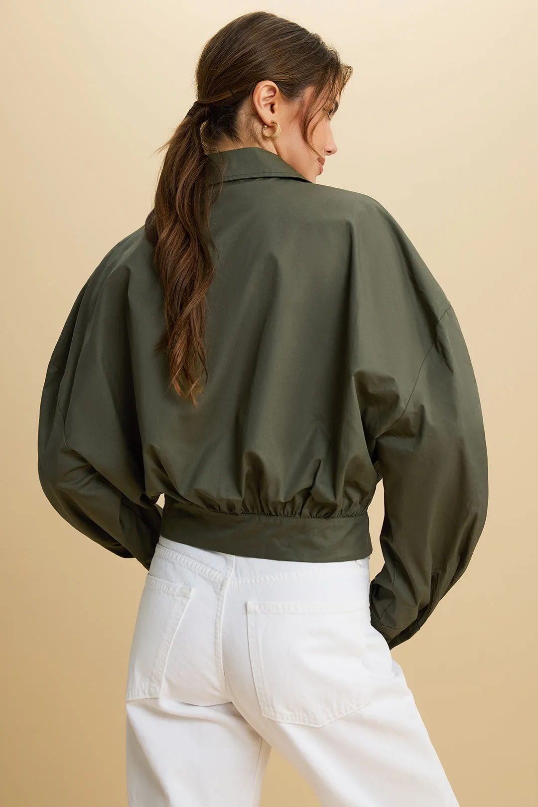 Ruched Button Long-Sleeve Shirt sold by Micas product image thumbnail 4