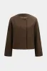 Woolen Button Round Neck Coat sold by Micas