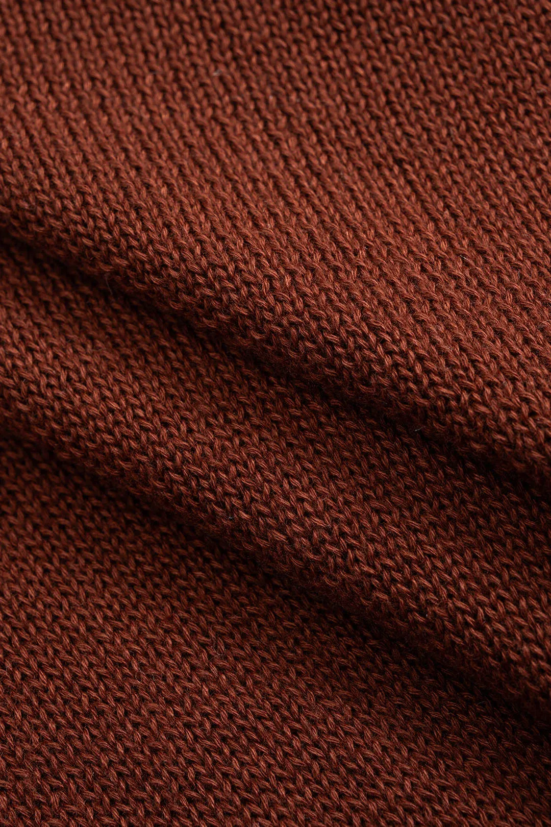 Knit Round Neck Bell Long-Sleeve Asymmetrical Top sold by Micas product image thumbnail 4