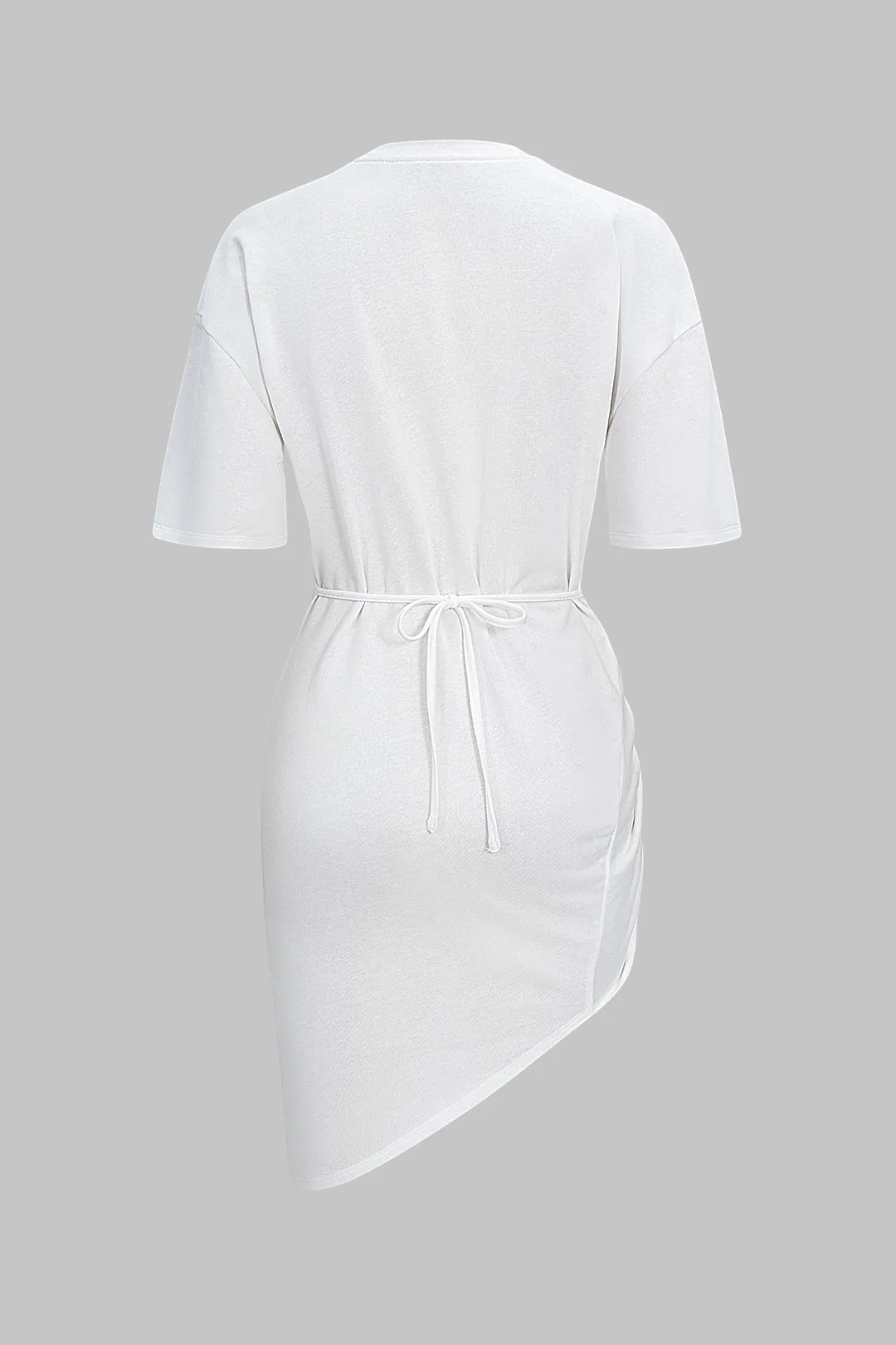 Ruched Metallic Decor Short Sleeve T-Shirt sold by Micas product image thumbnail 2