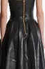 Faux Leather Metallic Chain Cami Top sold by Micas