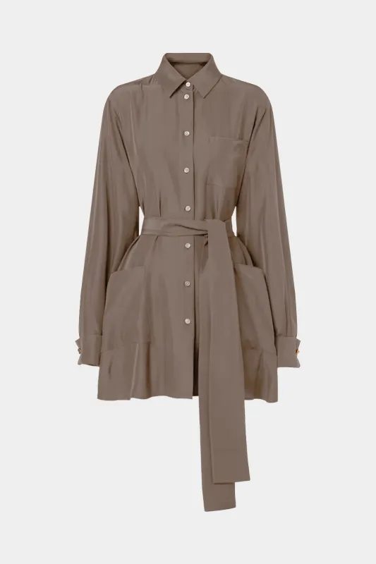 Tie-Up Button Long-Sleeve Shirt sold by Micas